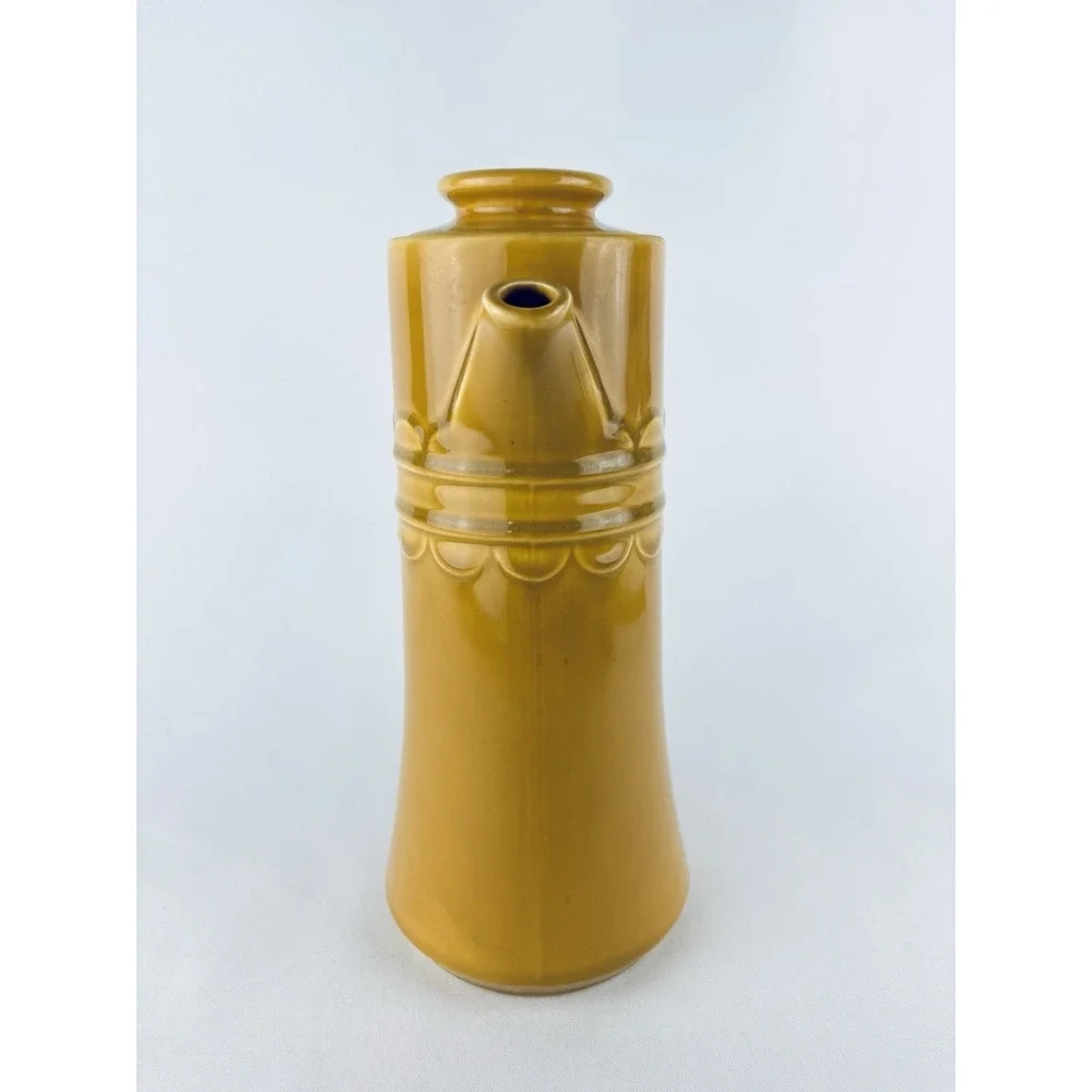 Vintage 1960 Homer Laughlin Yellow Gold Harvest Coventry Castilian Tea Pot w Lid